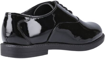 Hush Puppies Nellie Patent Meisjes Zwarte Oxford Schoenen Van Leer