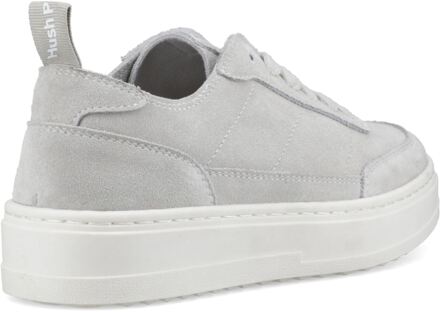 Hush Puppies Nesta Leren Dames Grijze Standaard Sneakers Grijs - EU 42 / UK 8