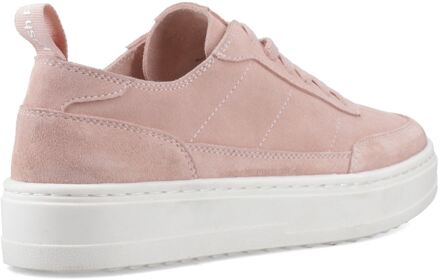 Hush Puppies Nesta Leren Dames Roze Standaard Sneakers - maat EU 38 / UK 5