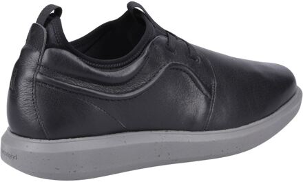 Hush Puppies Niles Leer Heren Zwart Veterschoenen