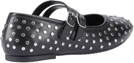 Hush Puppies Nixie Dames Schoenen Van Zwart Leer - EU 40.5 / UK 7