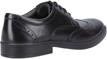 Hush Puppies Nolan Leer Heren Zwart Brogues Schoenen - EU 43 / UK 9