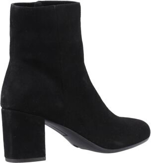 Hush Puppies Octavia Dames Zwarte Suède Enkellaarzen Met Hak - EU 40.5 / UK 7