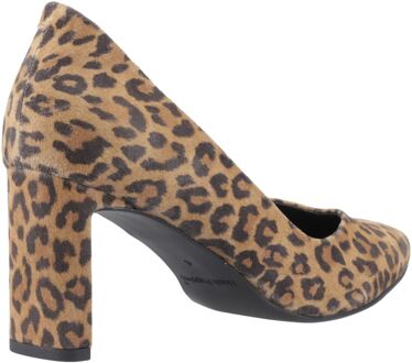 Hush Puppies Olivia Dames Suède Luipaard Ronde Pumps Bruin - EU 37 / UK 4