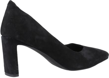 Hush Puppies Olivia Suède Dames Zwarte Schoenen - maat