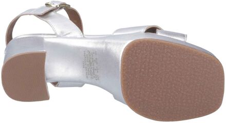 Hush Puppies Ophelia Suede Dames Zilveren Hakken