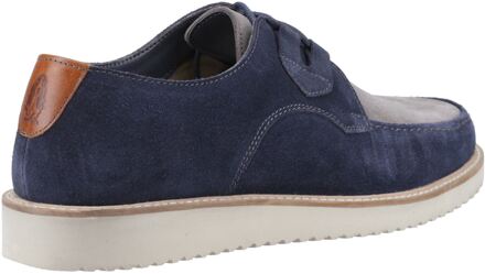 Hush Puppies Orion Suede Heren Navy/Grey Veterschoenen