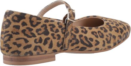 Hush Puppies Pasha Suède Dames Luipaard Schoenen - maat Bruin