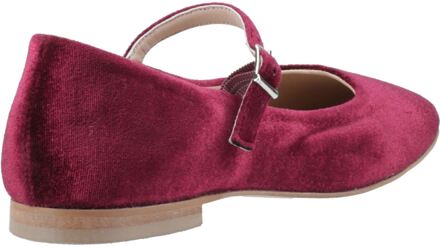 Hush Puppies Pasha Velvet Dames Bordeau Schoenen Rood - EU 36 / UK 3
