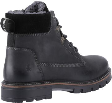 Hush Puppies Pier Leren Zwarte Enkellaarzen Voor Heren - EU 42 / UK 8