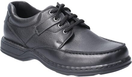 Hush Puppies Randall II Heren Leren Kantschoen (Zwart)