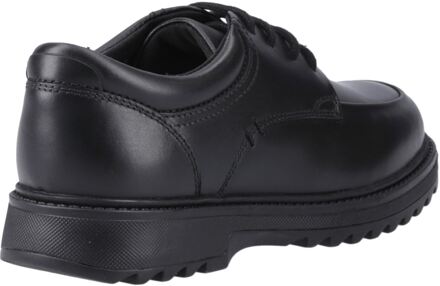 Hush Puppies Romeo Leren Zwarte Schoenen Voor Jongens - EU 47.5 / UK 12