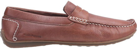 Hush Puppies Roscoe Leren Heren Bruine Bootschoenen