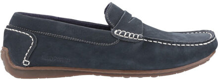 Hush Puppies Roscoe Leren Heren Marineblauwe Bootschoenen Navy - EU 44.5 / UK 10