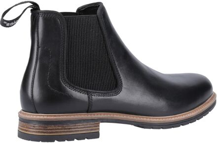 Hush Puppies Russell Heren Zwarte Leren Laarzen - maat