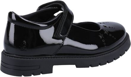 Hush Puppies Sabrina Patent SNR Meisjes Zwart Leren Schoenen - EU 37 / UK 4