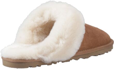 Hush Puppies Samantha Dames Suède Tan Pantoffels Bruin - EU 38 / UK 5