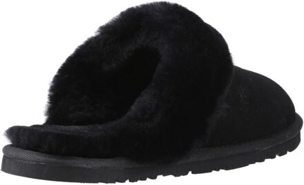 Hush Puppies Samantha Suede Dames Zwarte Pantoffels