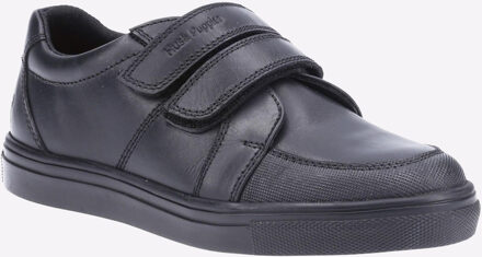 Hush Puppies Santos LEER GEHEUGENSCHUIM Jongens Zwart - EU 28 / UK 10