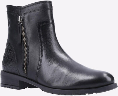 Hush Puppies Scarlett Leren Zwarte Damesschoenen