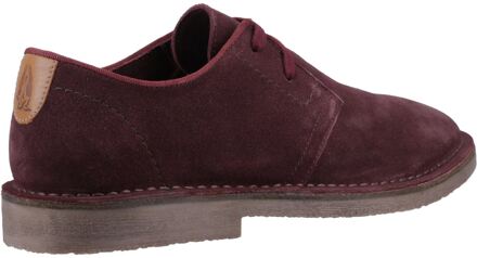 Hush Puppies Scout Suède Heren Bordeauxrode Veterschoenen Wijnrood - EU 43 / UK 9