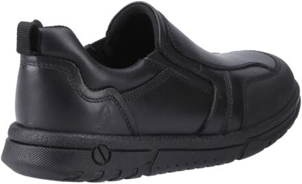 Hush Puppies Sergio Leer Jongens Zwarte Loafers - EU 39/ UK 6