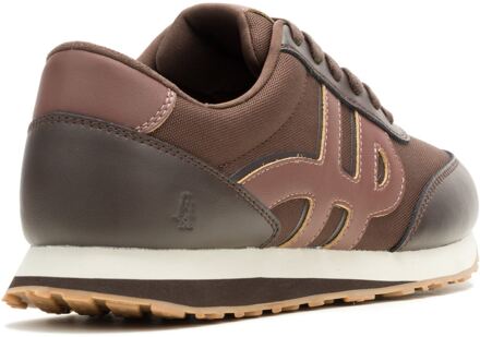 Hush Puppies Seventy8 Heren Sneakers Van Leer In Het Bruin - maat