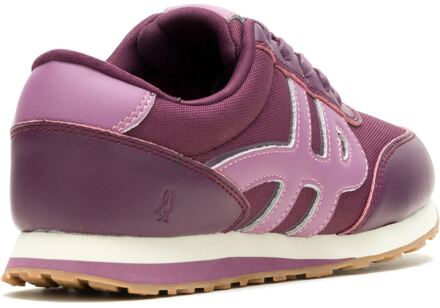 Hush Puppies Seventy8 Leren Damessneakers In Figuurkleur Paars - EU 38 / UK 5