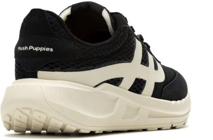 Hush Puppies Seventy8 Retro Runner Dames Zwarte Suède Sneakers - maat EU 36 / UK 3