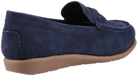 Hush Puppies Shelby Suède Dames Navy Instappers - EU 38 / UK 5