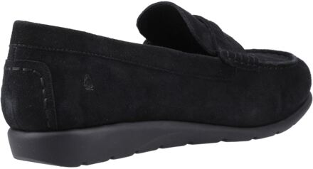 Hush Puppies Shelby Suède Dames Zwarte Instappers - EU 36 / UK 3