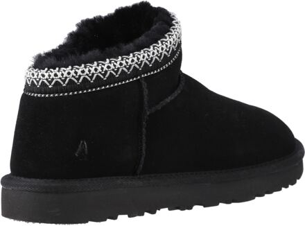 Hush Puppies Sloane Suede Dames Zwarte Pantoffels - EU 40.5 / UK 7