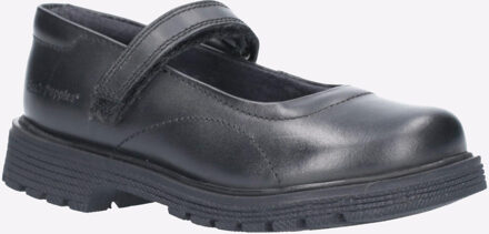 Hush Puppies Tally LEER Junior Meisjes Zwart - EU 32 / UK 13