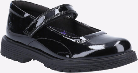 Hush Puppies Tally Patenten LEER Junior Zwart