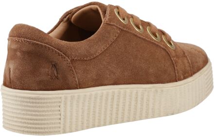 Hush Puppies Tamsin Suède Dames Tan Sneakers - maat EU 40.5 / UK 7 Bruin