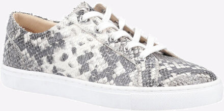 Hush Puppies Tessa Sneaker Leer Dames - maat Grijs