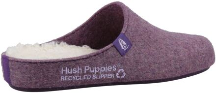 Hush Puppies The Good 90% Gerecycled RPET Polyester Damesslippers Paars