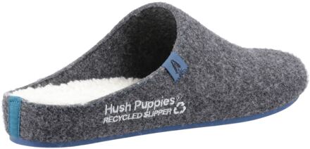 Hush Puppies The Good Slipper 90% Gerecycled Rpet-polyester Heren Pantoffels In Antraciet Houtskool - EU 47.5 / UK 12