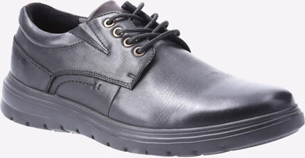 Hush Puppies Triton Zwarte Leren Veterschoenen Voor Heren - EU 43 / UK 9