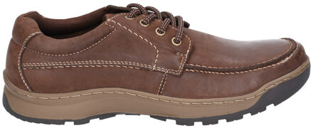 Hush Puppies Tucker Bruine Leren Veterschoenen Voor Heren - EU 46 / UK 11