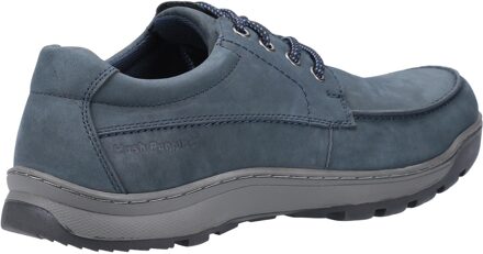 Hush Puppies Tucker Leren Heren Marineblauwe Nubuck Veterschoenen Navy - EU 44.5 / UK 10