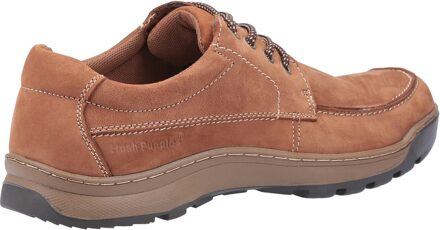 Hush Puppies Tucker Leren Heren Tan Nubuck Veterschoenen Bruin - EU 43 / UK 9