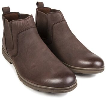 Hush Puppies Tyrone Leren MEMORY FOAM Heren Bruin - EU 40.5 / UK 7