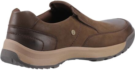 Hush Puppies Vaun Leren Heren Bruine Instappers - EU 40.5 / UK 7