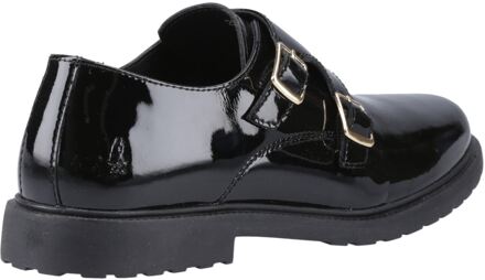Hush Puppies Verity Leren Dames Zwart Patent Schoenen - EU 38 / UK 5