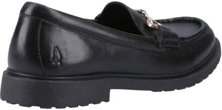 Hush Puppies Verity Snaffle Leer Dames Zwarte Instappers