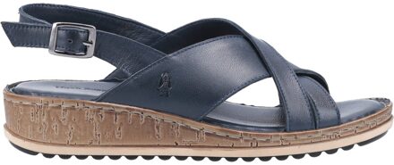 Hush Puppies Vrouwen/dames Elena Leren Wigsandaal (Marine) Navy