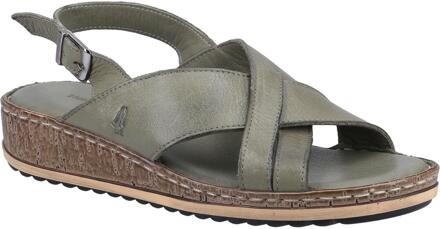 Hush Puppies Vrouwen/dames Elena Leren Wigsandaal (Olijf) - EU 38 / UK 5