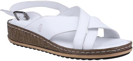 Hush Puppies Vrouwen/dames Elena Leren Wigsandaal (Wit)