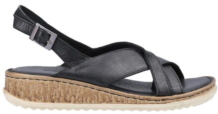 Hush Puppies Vrouwen/dames Elena Leren Wigsandaal (Zwart) - EU 40.5 / UK 7